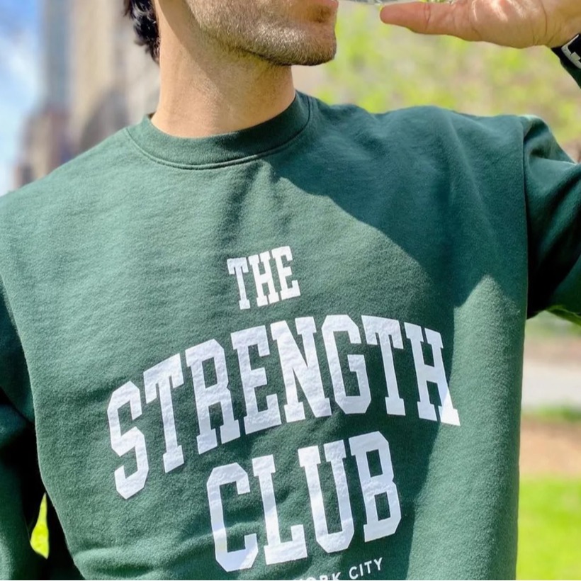 Strong New York Collegiate Crewneck The Strength Club Los Angeles Apparel 14 M